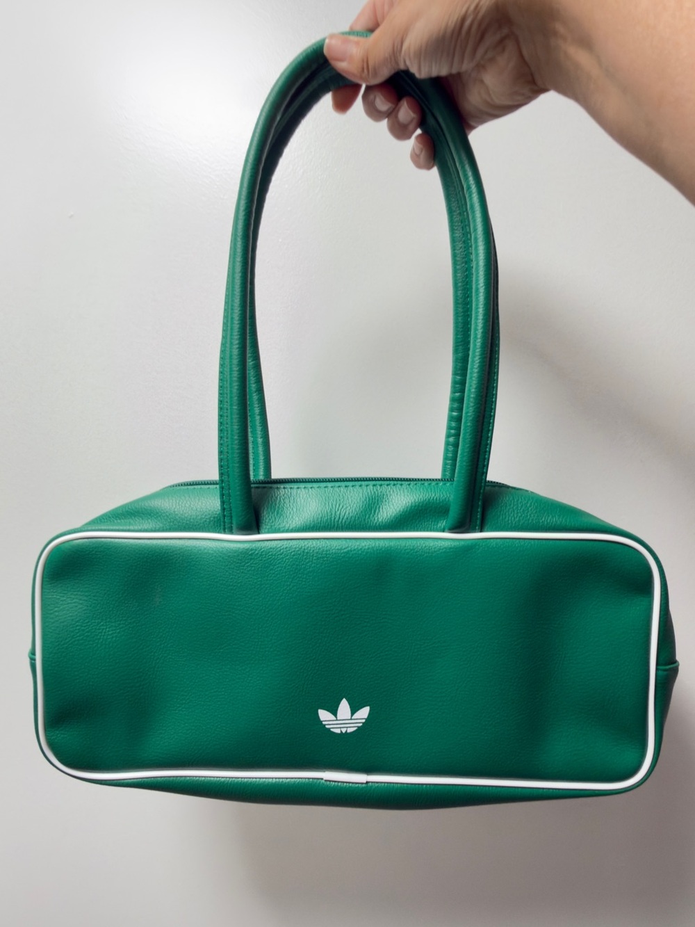adidas Green Shoulder Bag with White Trim